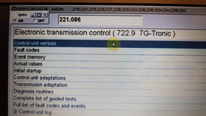 Electronic Transmission Control 722.9 7G-tronic